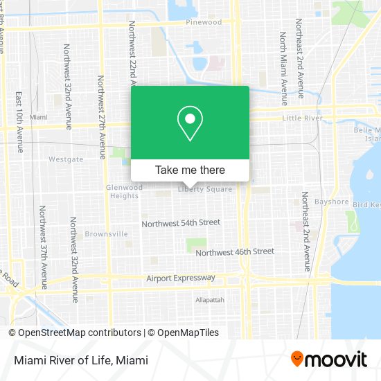 Mapa de Miami River of Life
