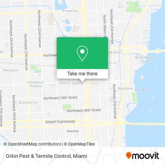 Mapa de Orkin Pest & Termite Control