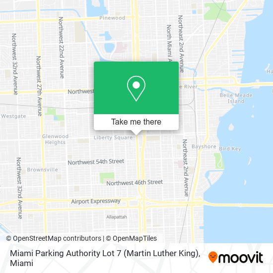 Miami Parking Authority Lot 7 (Martin Luther King) map