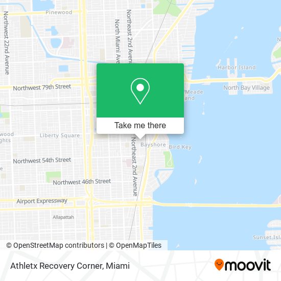 Mapa de Athletx Recovery Corner