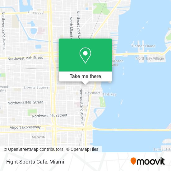 Fight Sports Cafe map