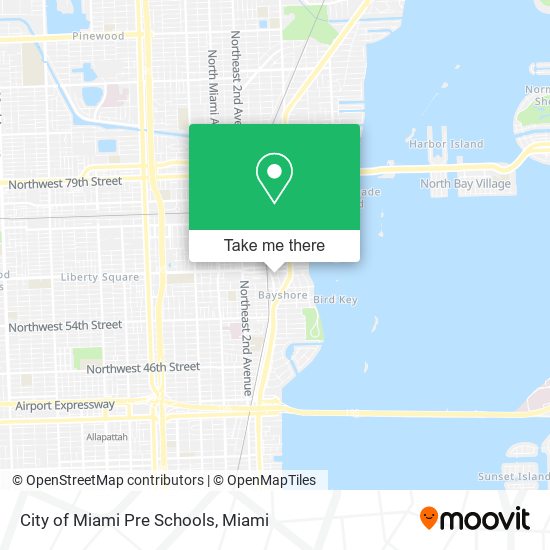 Mapa de City of Miami Pre Schools