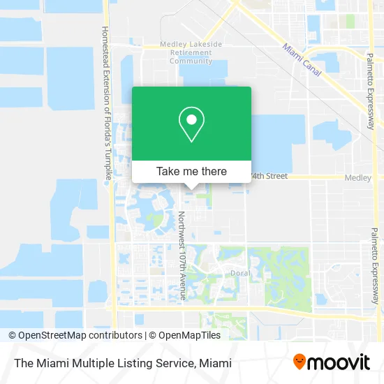 The Miami Multiple Listing Service map