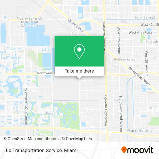 Eb Transportation Service map