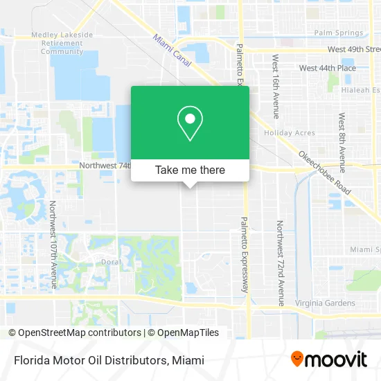 Mapa de Florida Motor Oil Distributors