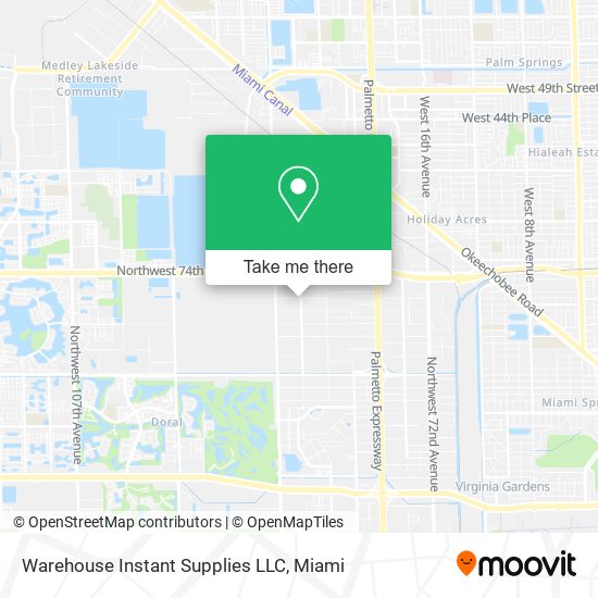 Mapa de Warehouse Instant Supplies LLC