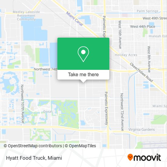 Mapa de Hyatt Food Truck