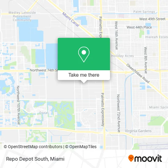Repo Depot South map