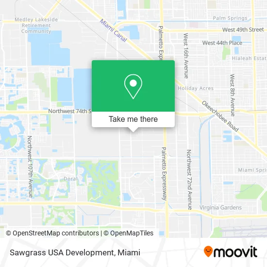 Mapa de Sawgrass USA Development