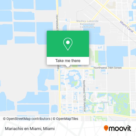 Mariachis en Miami map