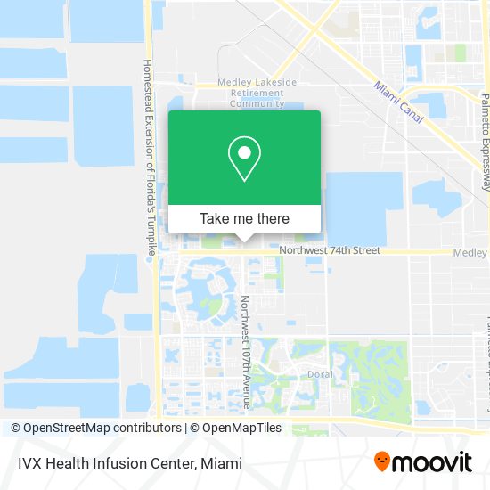 Mapa de IVX Health Infusion Center