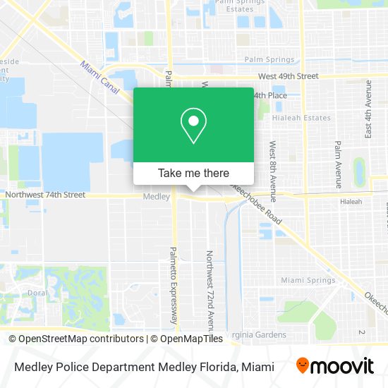 Mapa de Medley Police Department Medley Florida