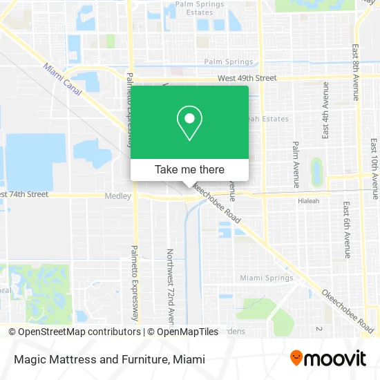 Magic Mattress and Furniture map