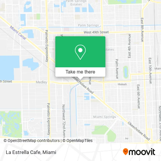 La Estrella Cafe map