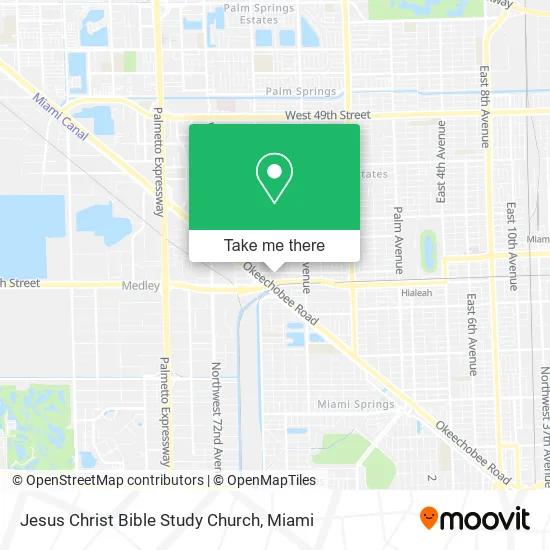 Jesus Christ Bible Study Church map