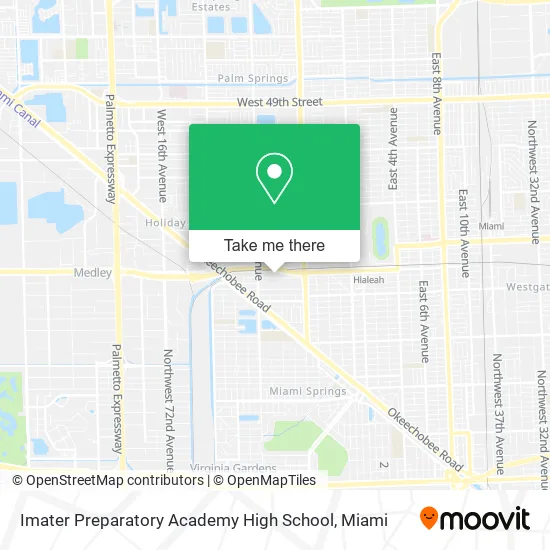 Mapa de Imater Preparatory Academy High School