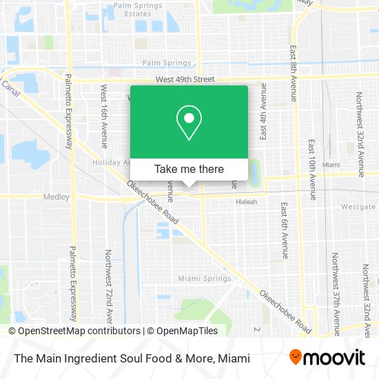 The Main Ingredient Soul Food & More map