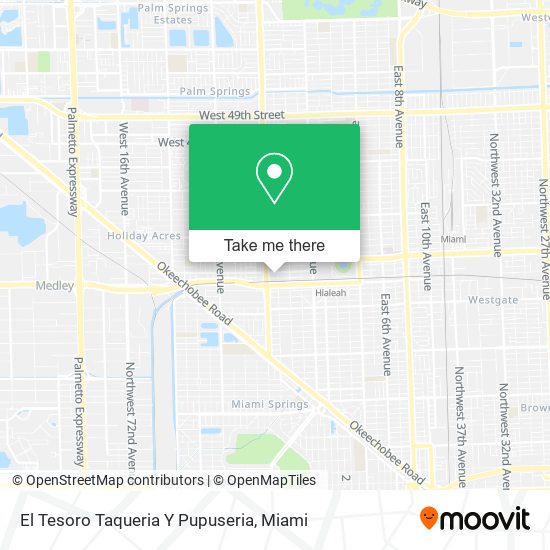 Mapa de El Tesoro Taqueria Y Pupuseria