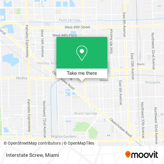 Mapa de Interstate Screw