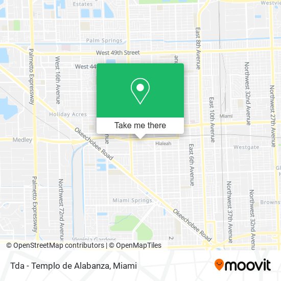 Tda - Templo de Alabanza map