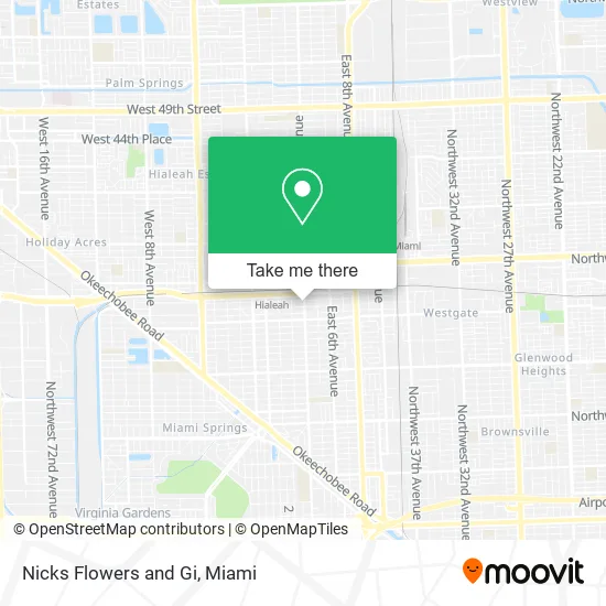 Mapa de Nicks Flowers and Gi