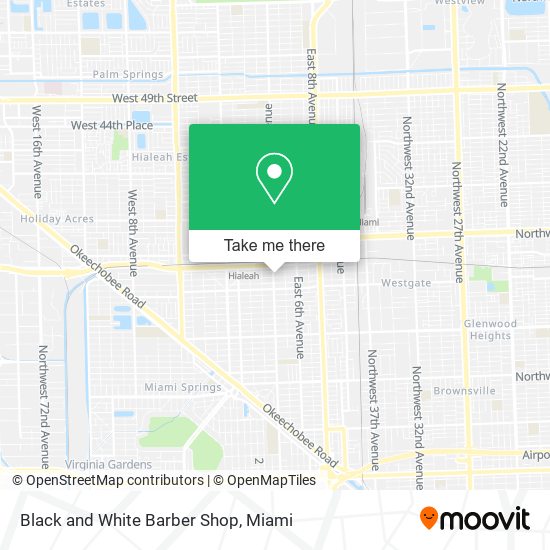Mapa de Black and White Barber Shop