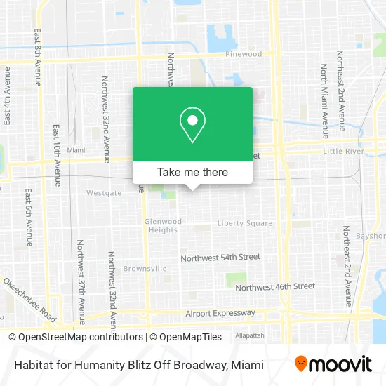 Habitat for Humanity Blitz Off Broadway map
