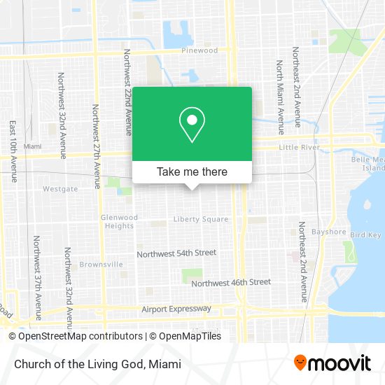 Church of the Living God map