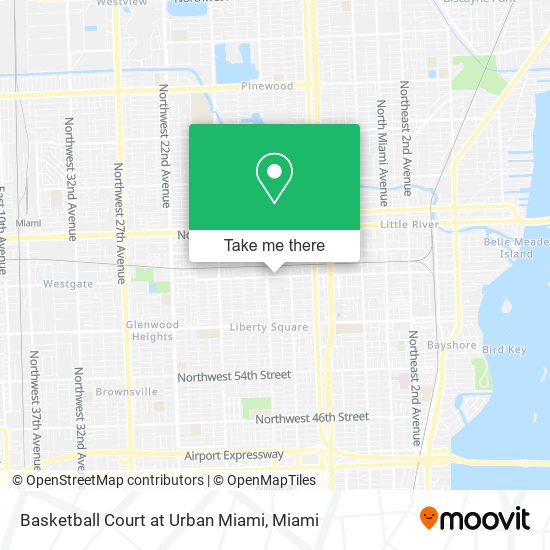 Mapa de Basketball Court at Urban Miami