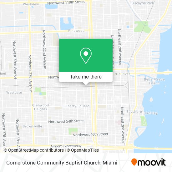 Mapa de Cornerstone Community Baptist Church