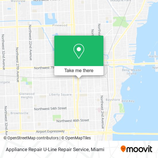 Mapa de Appliance Repair U-Line Repair Service