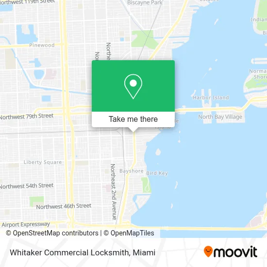 Whitaker Commercial Locksmith map