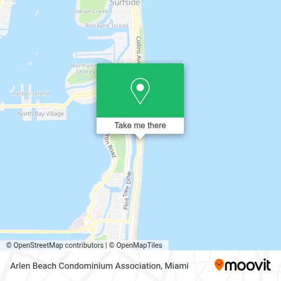 Arlen Beach Condominium Association map