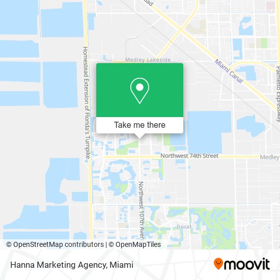 Hanna Marketing Agency map