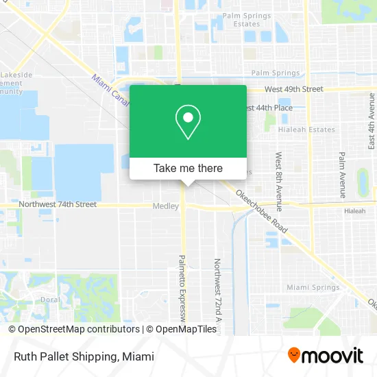 Ruth Pallet Shipping map