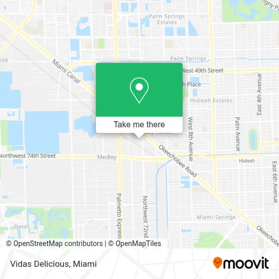 Vidas Delicious map