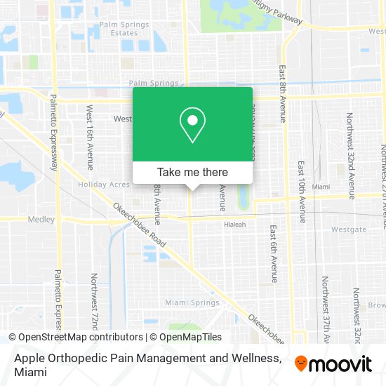 Apple Orthopedic Pain Management and Wellness map