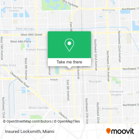 Mapa de Insured Locksmith