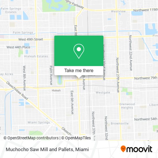 Muchocho Saw Mill and Pallets map