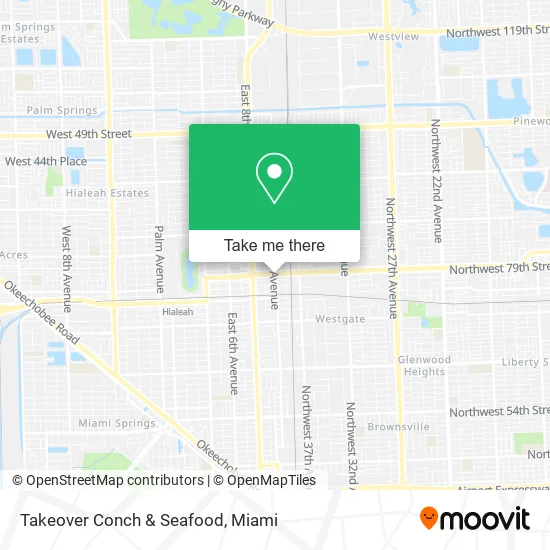 Mapa de Takeover Conch & Seafood