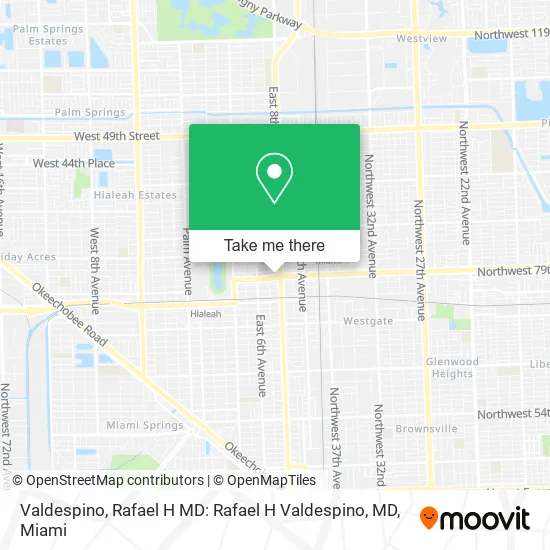 Mapa de Valdespino, Rafael H MD: Rafael H Valdespino, MD