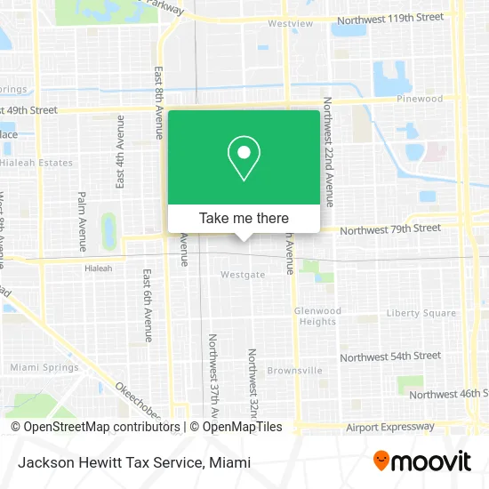 Jackson Hewitt Tax Service map