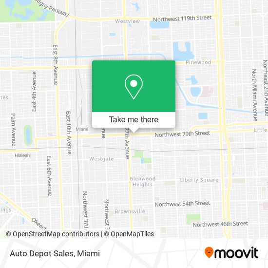 Auto Depot Sales map