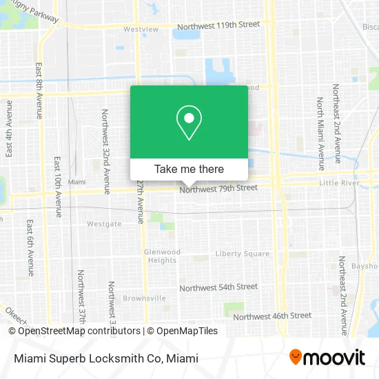 Miami Superb Locksmith Co map