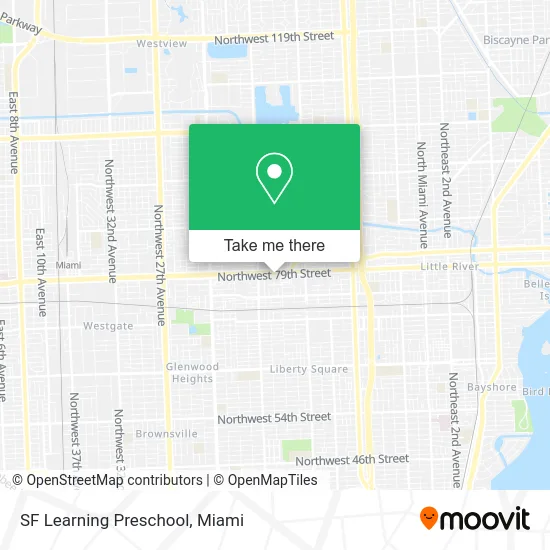 SF Learning Preschool map