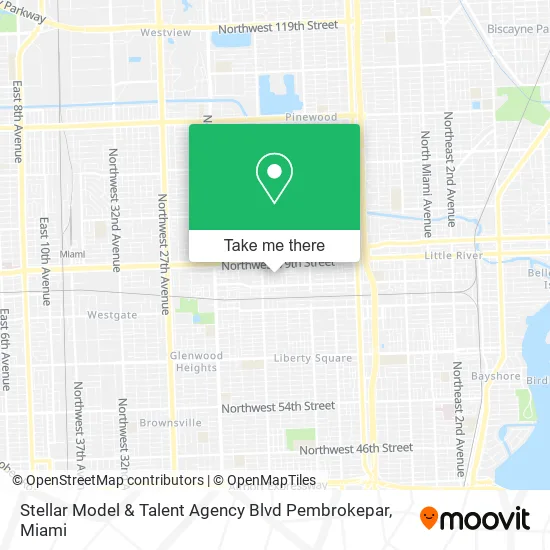 Mapa de Stellar Model & Talent Agency Blvd Pembrokepar