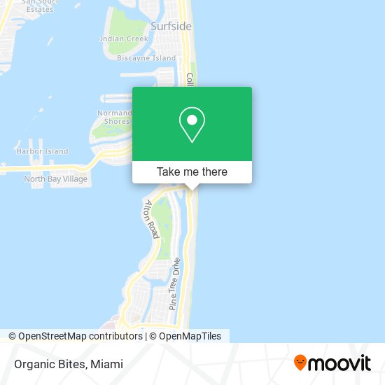 Mapa de Organic Bites