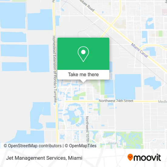 Jet Management Services map