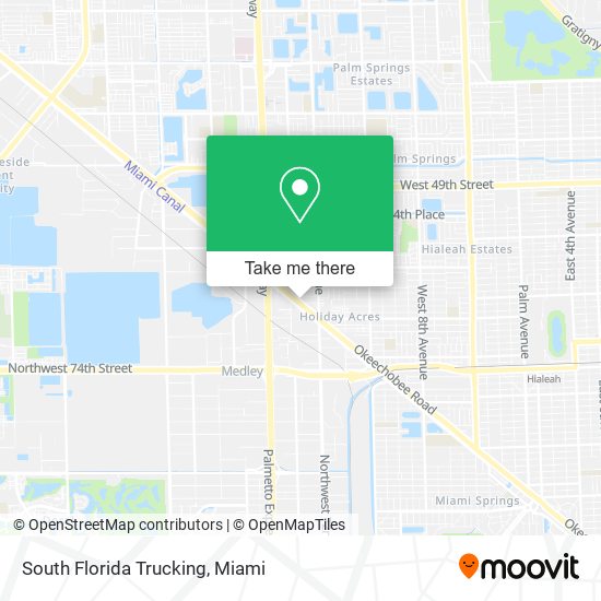 Mapa de South Florida Trucking