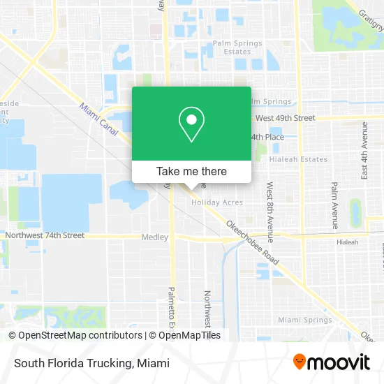 South Florida Trucking map